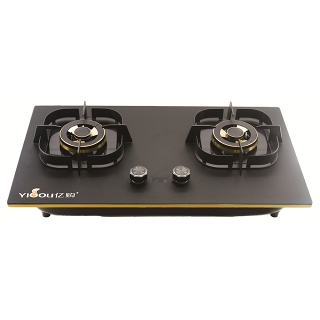 QB2028-Built-in 2-Burner Glass Gas Hob