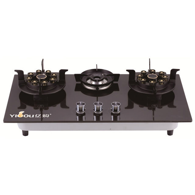 QT3091-Built-in 3-Burner Glass Gas Hob